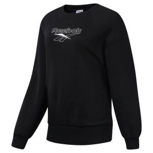 Bluza Damskie Reebok Classic Vector Crew Czarne PL 13AWMVK